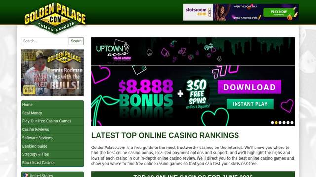 GoldenPalace casino screenshot